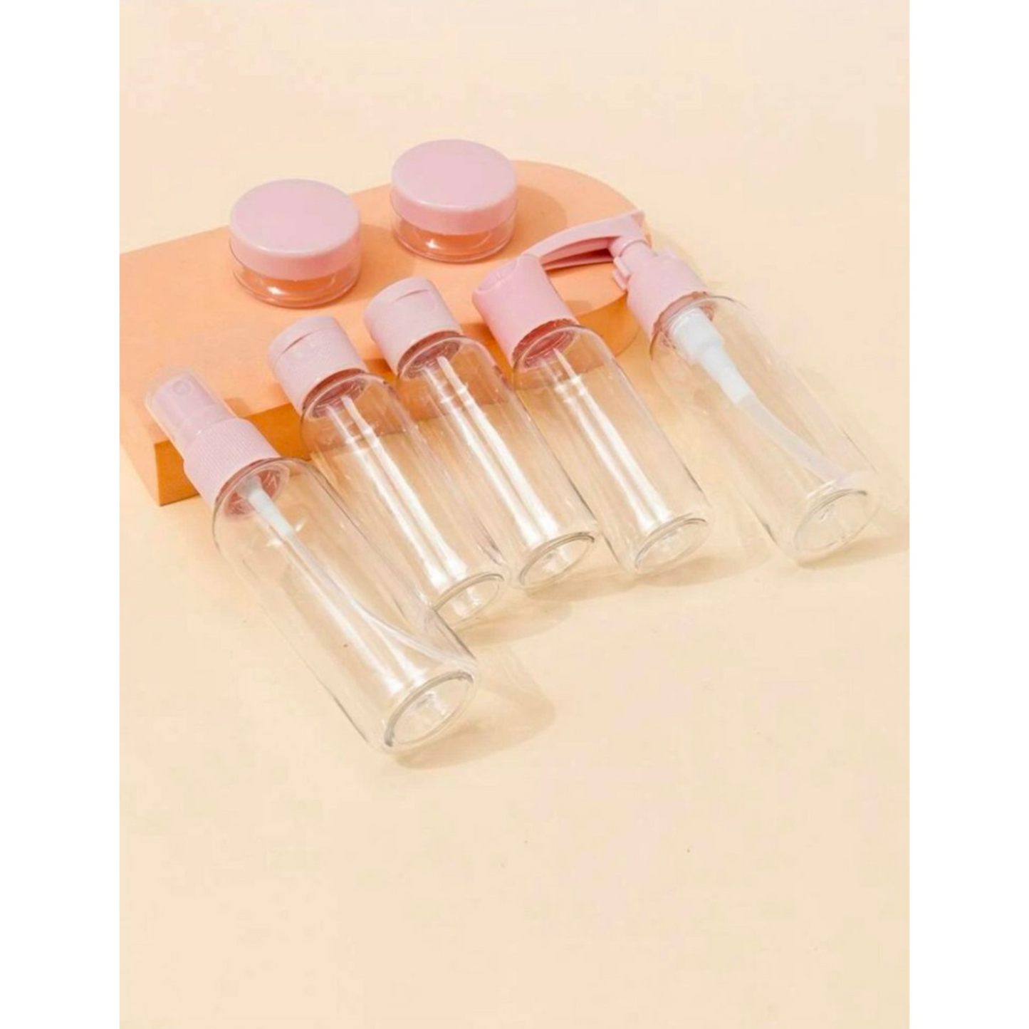 Travel bottle set - refillable - 7 pieces