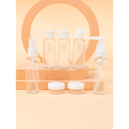 Travel bottle set - refillable - 7 pieces
