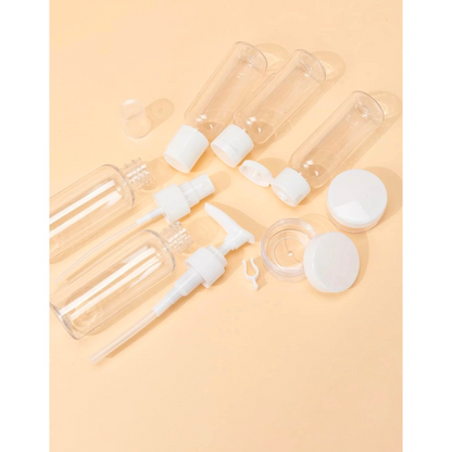 Travel bottle set - refillable - 7 pieces