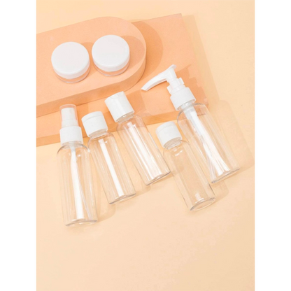 Travel bottle set - refillable - 7 pieces