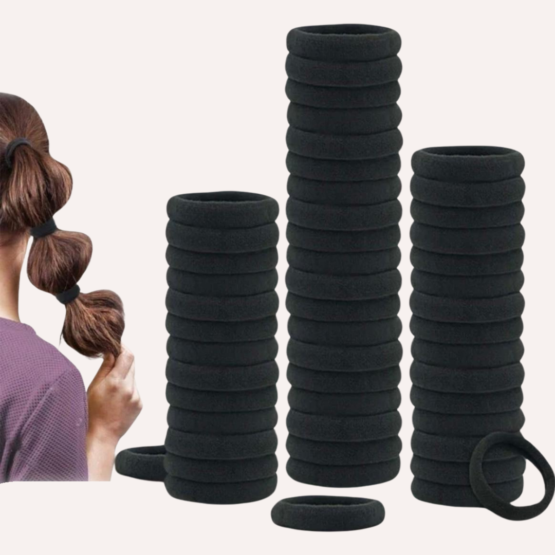 Hair elastics - 100 pieces