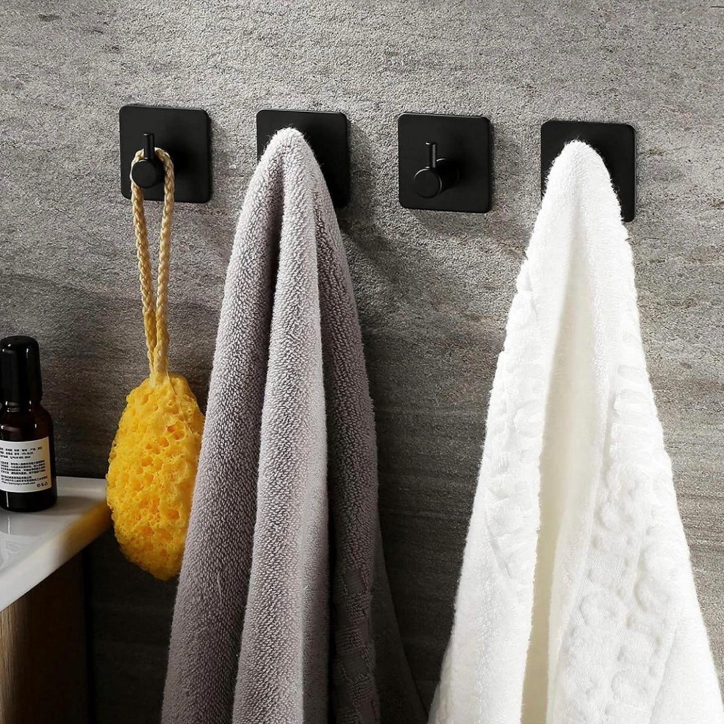 Towel Hooks Self Adhesive - Stainless Steel